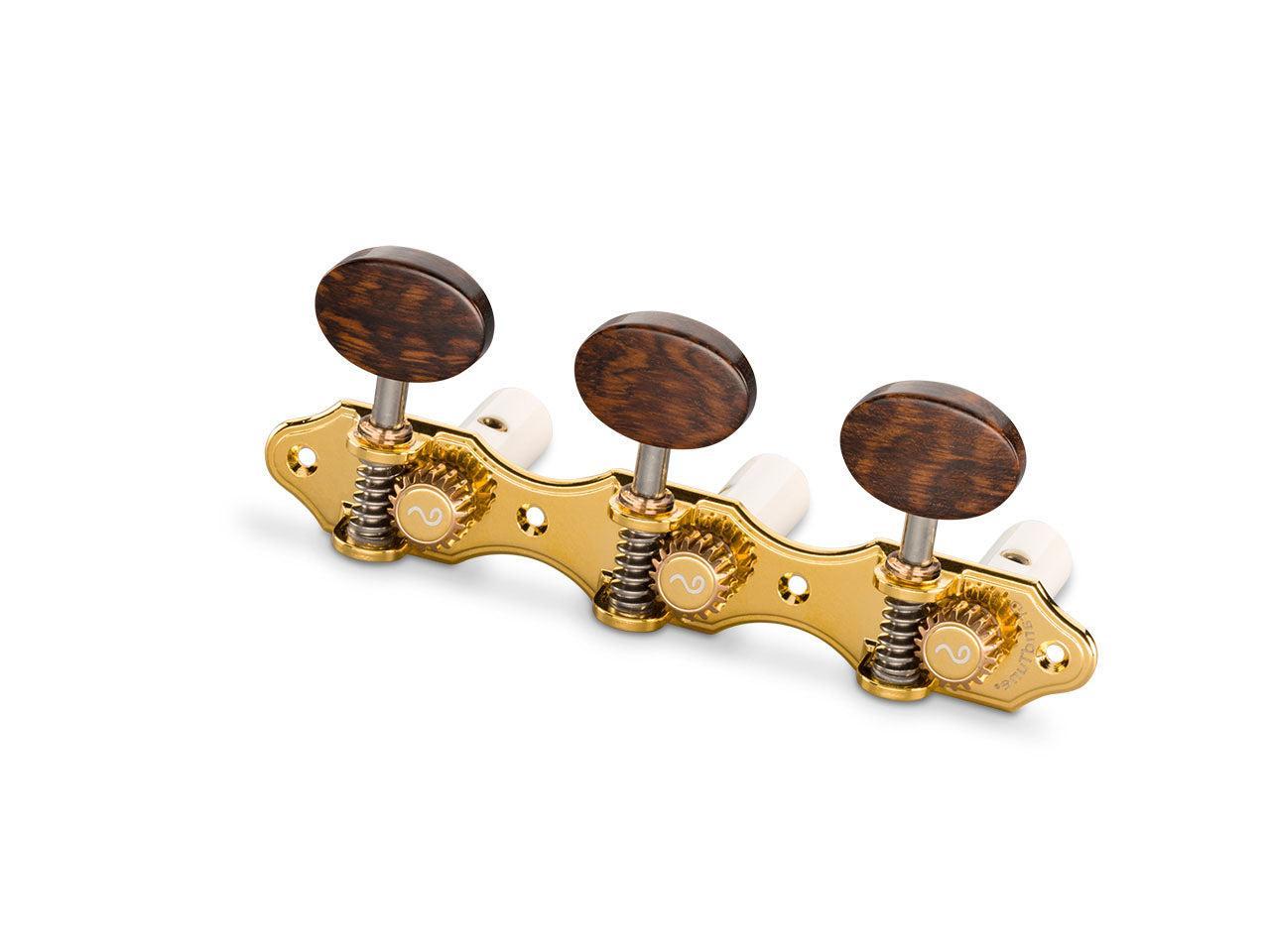 Schaller GrandTune Hauser Tuning Machines - Gold / Snakewood / White - 10610563.66.11
