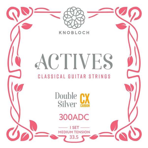 Knobloch 300ADC - Actives - Double Silver CX Carbon - Medium Tension - Classical Guitar Strings