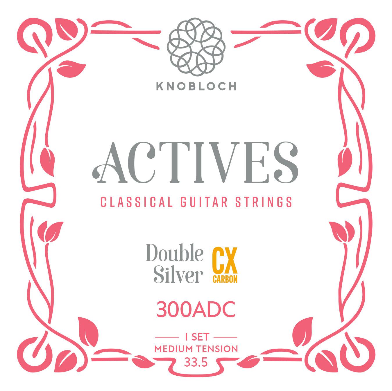 Knobloch 300ADC - Actives - Double Silver CX Carbon - Medium Tension - Classical Guitar Strings