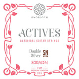 Knobloch 300ADN - Actives - Double Silver SN Nylon - Medium Tension - Classical Guitar Strings