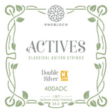 Knobloch 400ADC - Actives - Double Silver CX Carbon - Medium-High Tension - Classical Guitar Strings