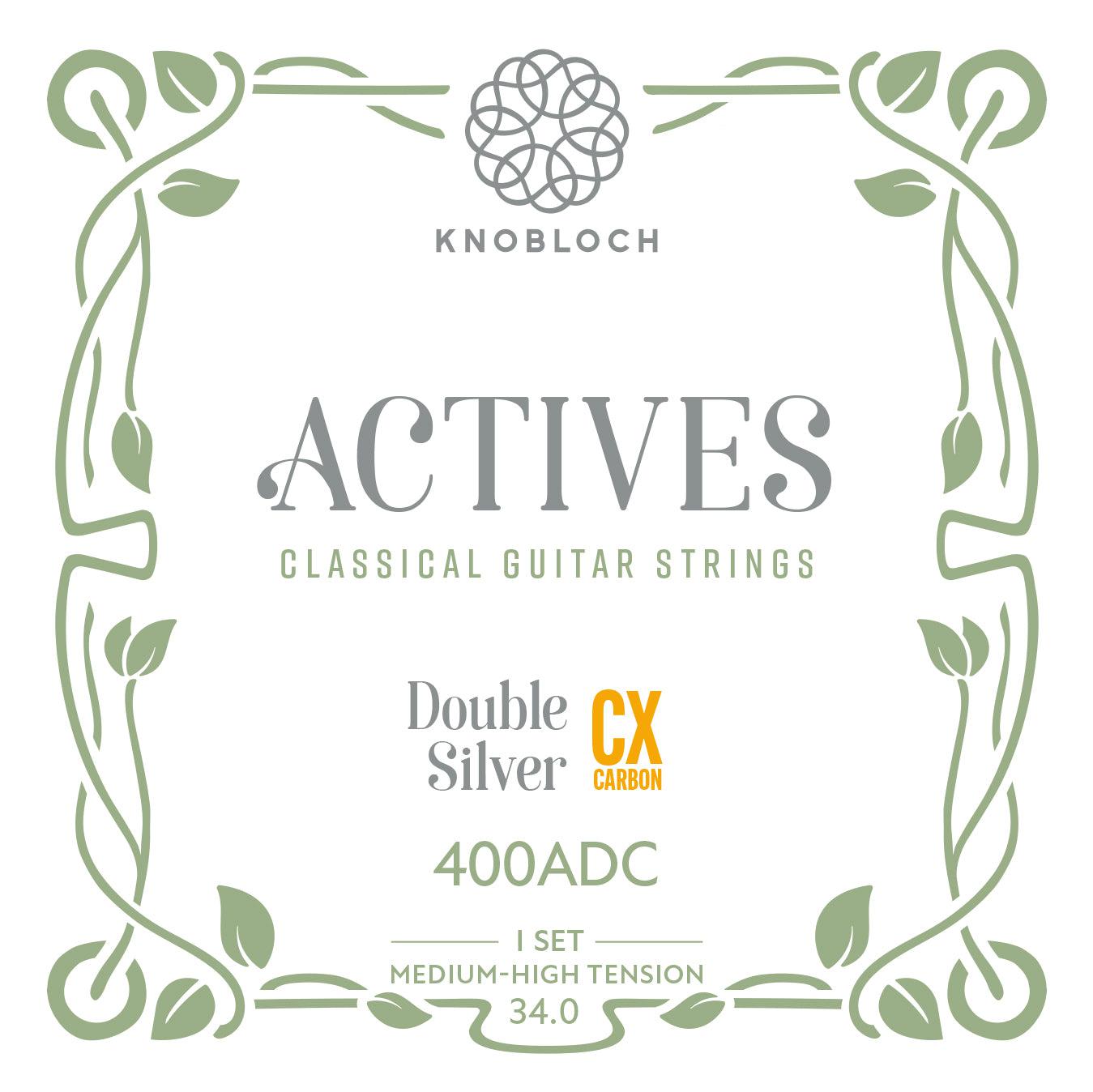 Knobloch 400ADC - Actives - Double Silver CX Carbon - Medium-High Tension - Classical Guitar Strings