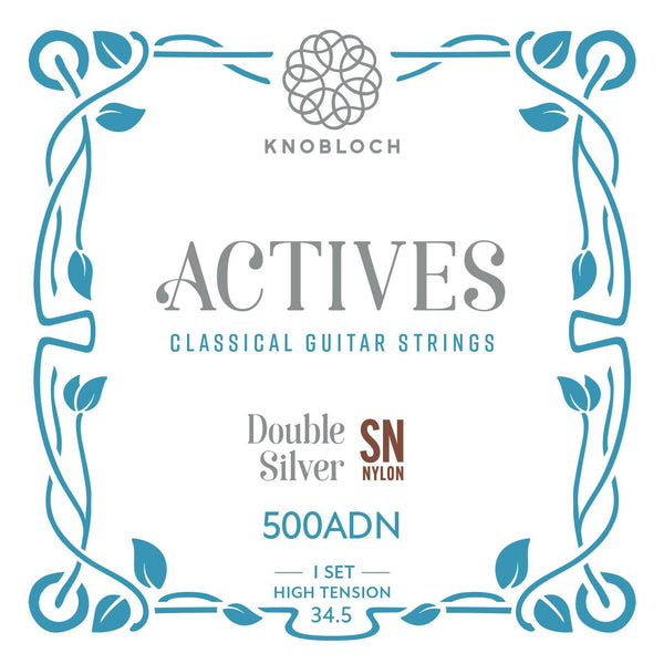 Knobloch 500ADN - Actives - Double Silver SN Nylon - High Tension - Classical Guitar Strings