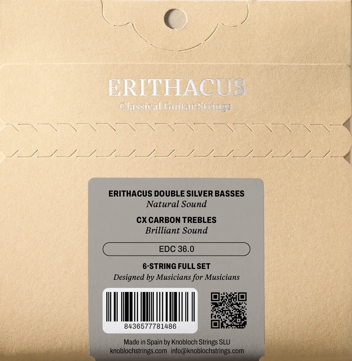 Knobloch EDC 36.0 ERITHACUS Double Silver CX Carbon - Super-High Tension