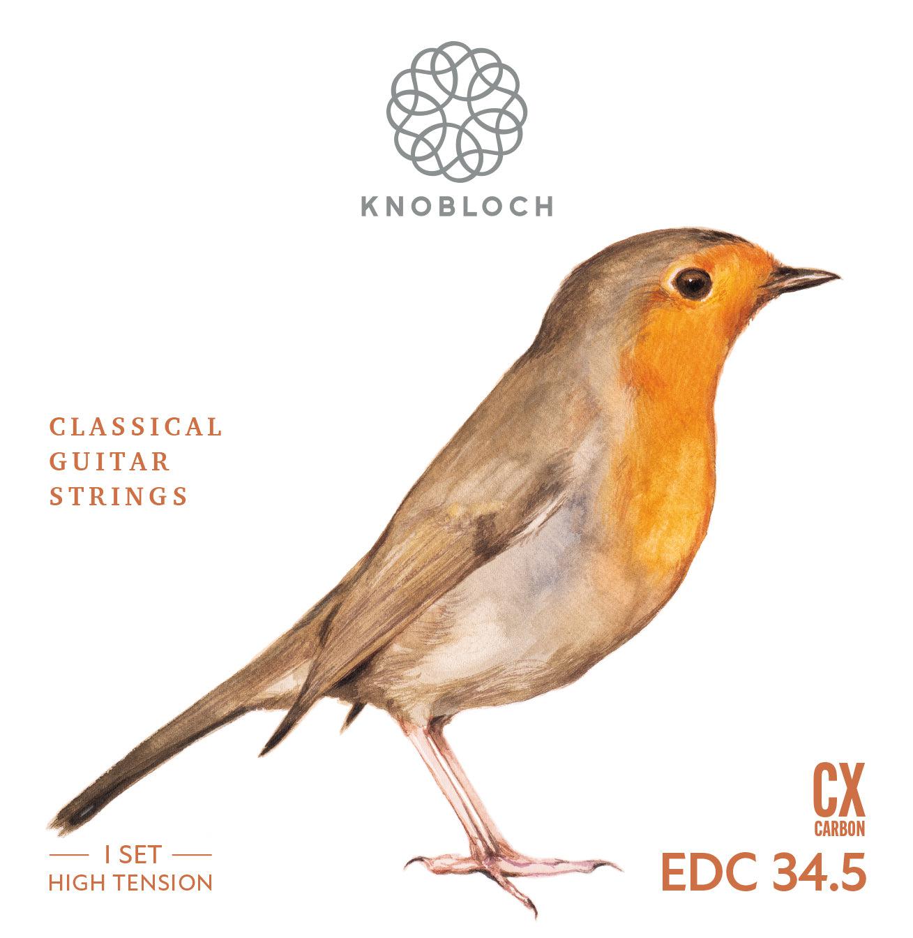 Knobloch EDC 34.5 - ERITHACUS Double Silver CX Carbon - High Tension - Classical Guitar Strings