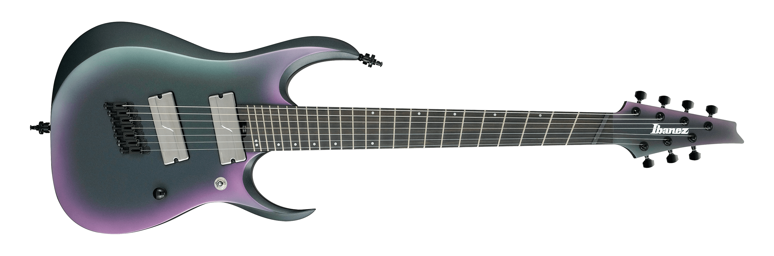 Ibanez Axion Label RGD71ALMS Multi-Scale 7-String Electric Guitar - Black Aurora Burst Matte