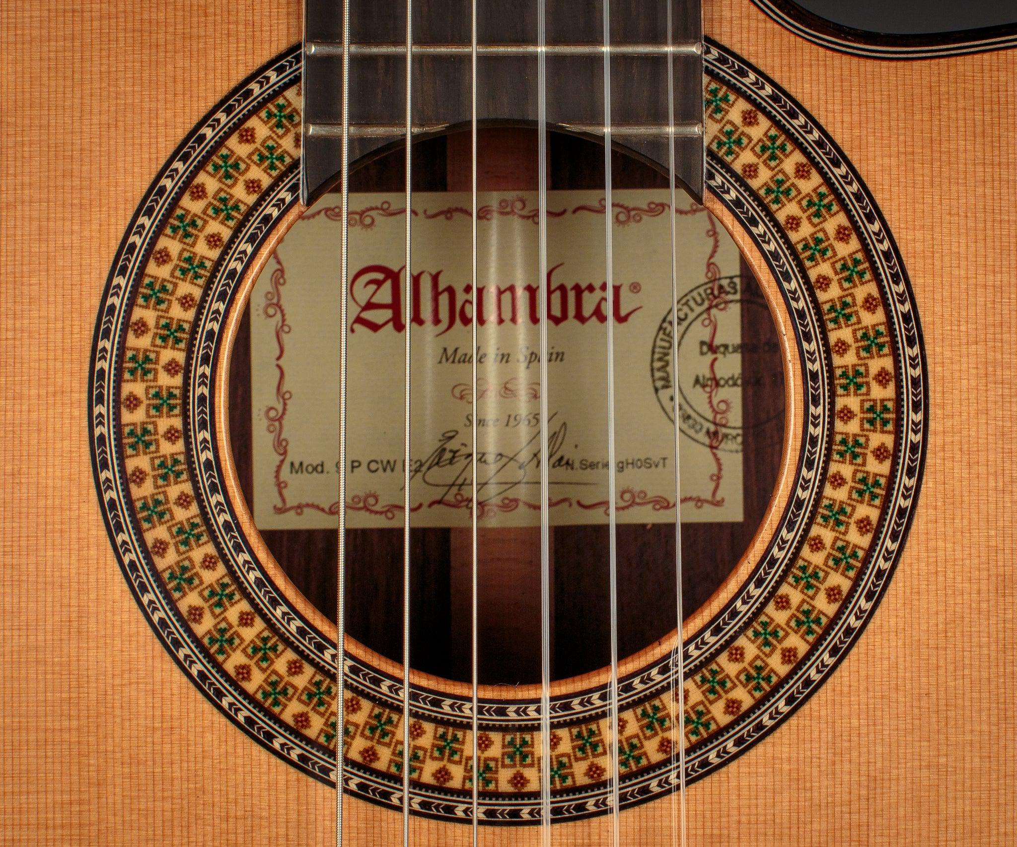 Alhambra 9P CW E8 - Cutaway Classical Guitar w/ Fishman Flex M Blend Preamp