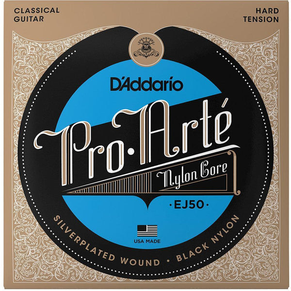 D'Addario<br> EJ50 Pro Arte Black Trebles<br> Hard Tension
