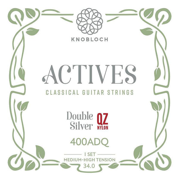 Knobloch 400ADQ - Actives - Double Silver QZ Nylon - Medium-High Tension - Classical Guitar Strings