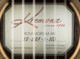 Kremona Rosa Morena Negra Flamenco Guitar