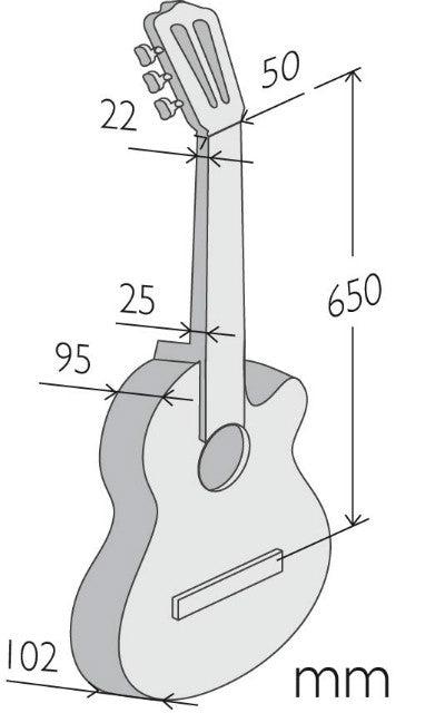 Alhambra 7FC Blanca Flamenco Guitar