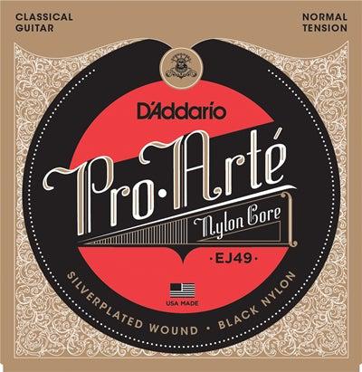 D'Addario<br> EJ49 Pro Arte Black Trebles<br> Normal Tension<br> Trebles Only