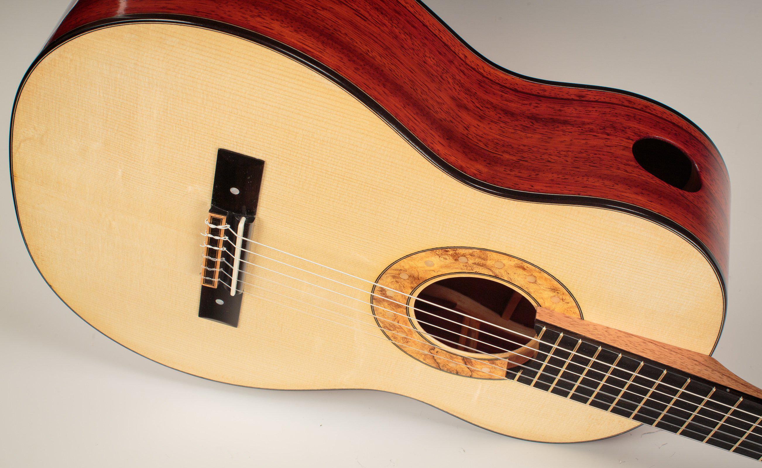 Tony Ennis Classical Guitar 2021, The X-1: Padauk & Spruce